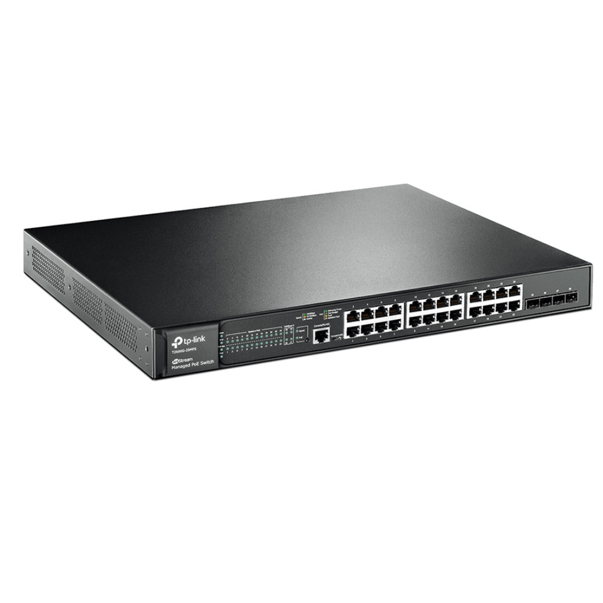 سوئیچ شبکه مدیریتی 24 پورت +PoE با 4 پورت SFP تی پی لینک مدل T2600G-28MPS (TL-SG3424P)-3
